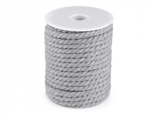 Bavlněná šňůra kroucená Ø8 mm macrame