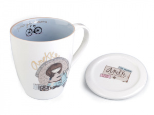 Porcelánový hrnek s pokličkou Anekke