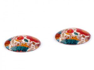 Kabošon ryba, ptáček, srdce Ø30 mm