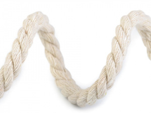 Bavlněná šňůra kroucená Ø8 mm macrame