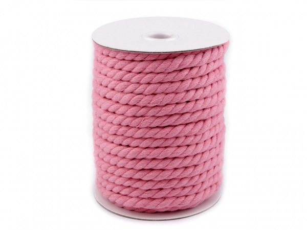 Bavlněná šňůra kroucená Ø8 mm macrame