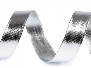 Šikmý proužek koženkový šíře 20 mm stříbrný, zlatý