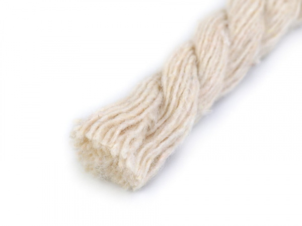 Bavlněná šňůra kroucená Ø8 mm macrame