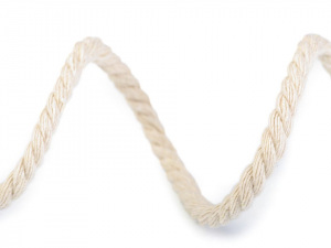 Bavlněná šňůra kroucená Ø5 mm macrame