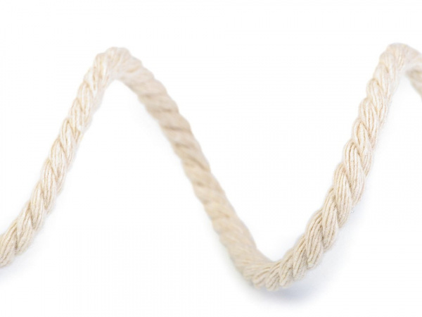 Bavlněná šňůra kroucená Ø5 mm macrame