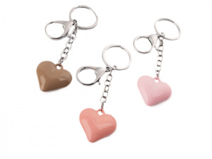 Přívěsek na kabelku / klíče srdce