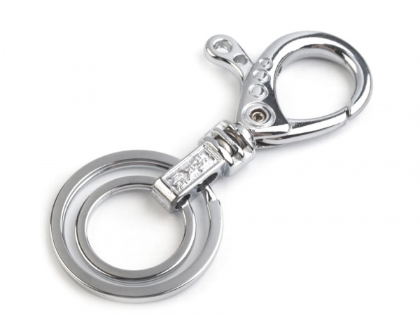 Kovová karabina s kroužky Ø25 mm, Ø35 mm