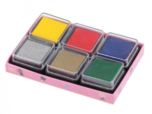 Razítkovací polštářky - sada 6 ks