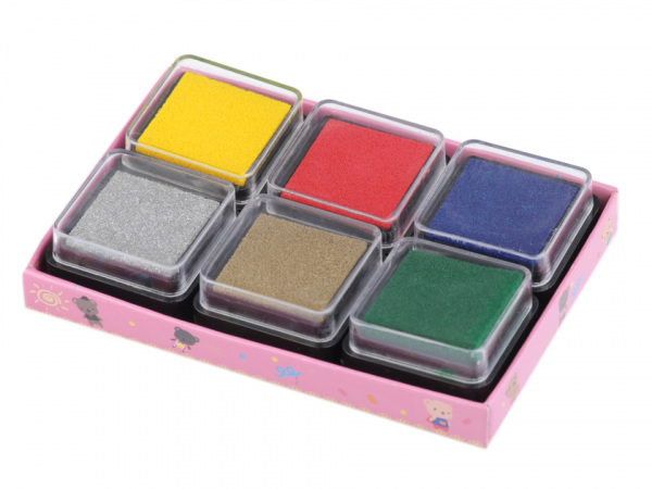 Razítkovací polštářky - sada 6 ks