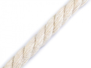 Bavlněná šňůra kroucená Ø8 mm macrame