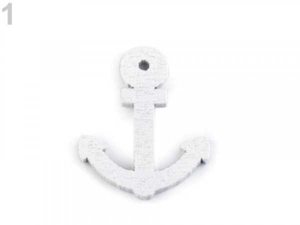 Dřevěný přívěsek kormidlo, kotva, loď k zavěšení / k nalepení 2. jakost