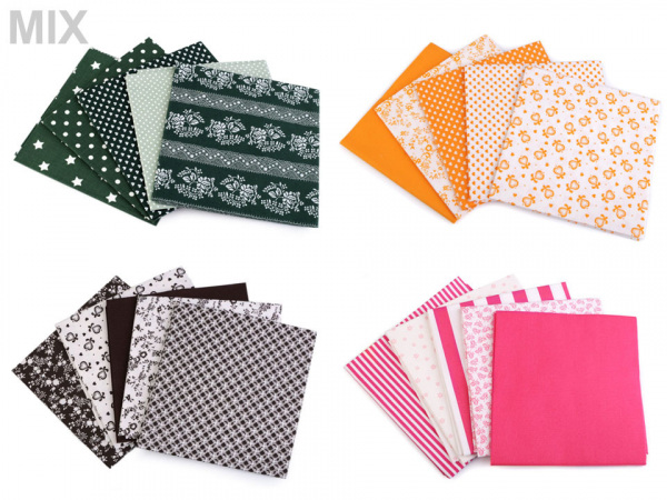 Sada látek na patchwork 48x50 cm