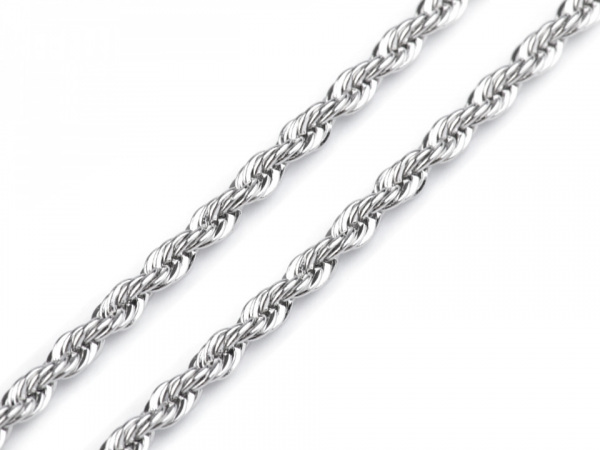 Kroucený řetízek 0,2x50 cm z nerezové oceli