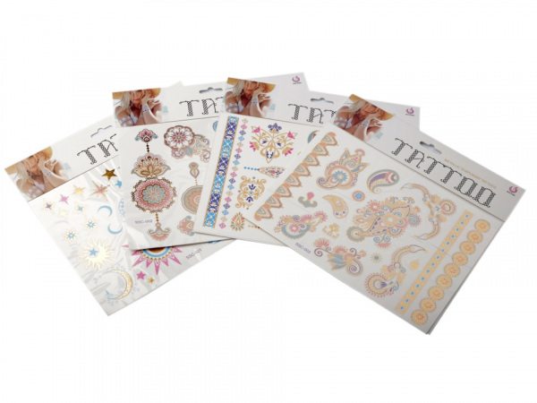 Metalické tetování smývatelné