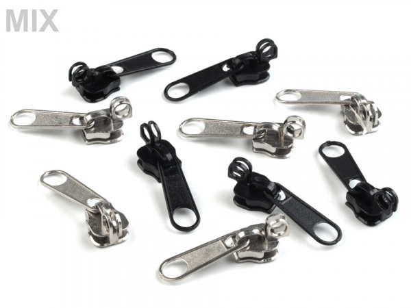 Jezdec ke spirálovým zipům 6 mm na tašky