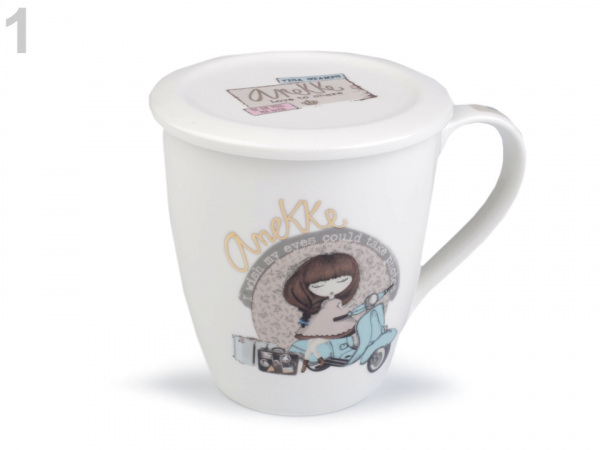 Porcelánový hrnek s pokličkou Anekke