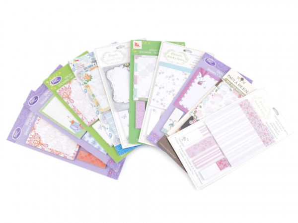 Papírové lepící bločky s potiskem