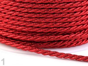 Šňůra kroucená s lurexem Ø3 mm