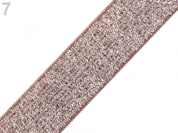 Pruženka šíře 20 mm s lurexem