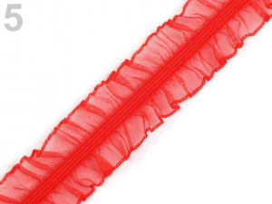 Pruženka s volánkem oboustranná šíře 25 mm