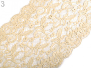 Elastická krajka / vsadka / běhoun šíře 21 cm