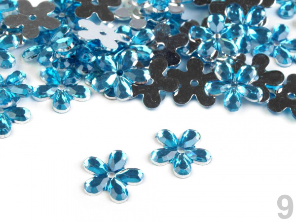 Broušený květ k našití, nalepení Ø11 mm