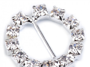 Štrasová spona / ozdoba Ø17 mm