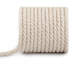 Bavlněná šňůra kroucená Ø8 mm macrame