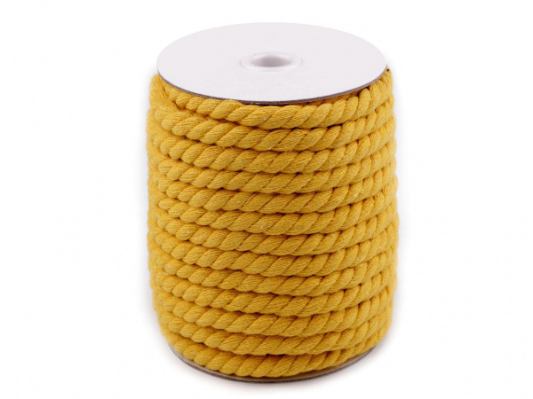 Bavlněná šňůra kroucená Ø8 mm macrame