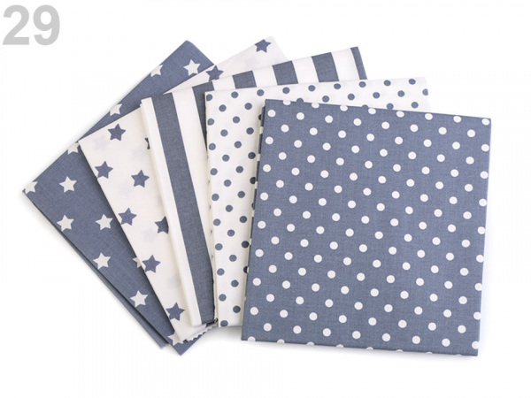 Sada látek na patchwork 48x50 cm