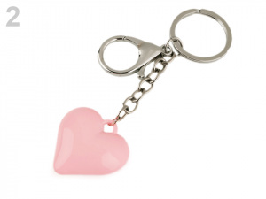 Přívěsek na kabelku / klíče srdce