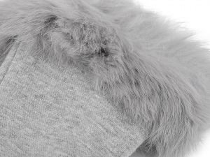 Dámské úpletové rukavice s kožešinou