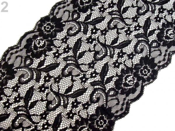 Elastická krajka / vsadka / běhoun šíře 21 cm