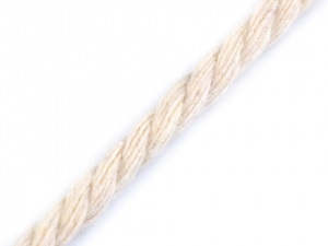 Bavlněná šňůra kroucená Ø5 mm macrame