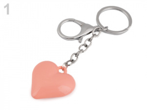 Přívěsek na kabelku / klíče srdce
