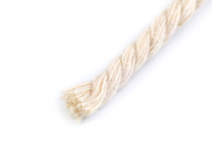Bavlněná šňůra kroucená Ø5 mm macrame