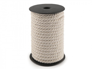 Bavlněná šňůra kroucená Ø8 mm macrame