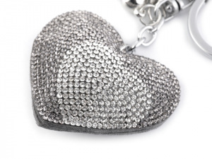 Přívěsek na kabelku / klíče srdce, hvězda