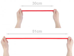 Pružná sametka šíře 10 mm