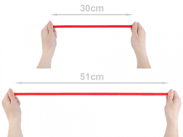 Pružná sametka šíře 10 mm