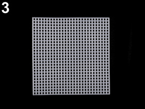 Plastová kanava / mřížka vyšívací kruh, hvězda