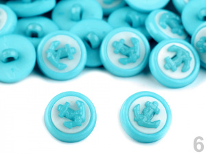 Knoflík dětský velikost 22" kotva