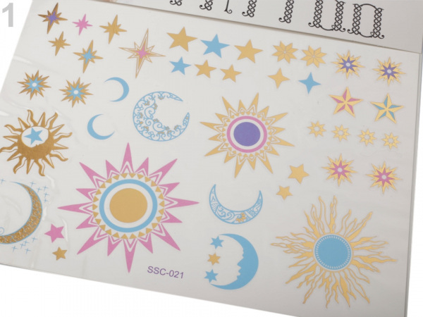 Metalické tetování smývatelné