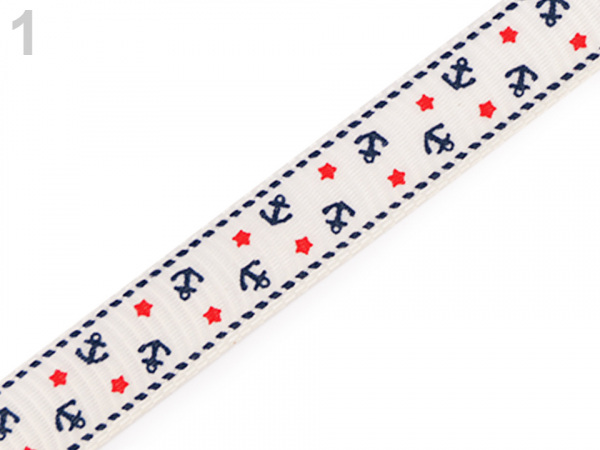 Rypsová stuha šíře 10 mm kotvy