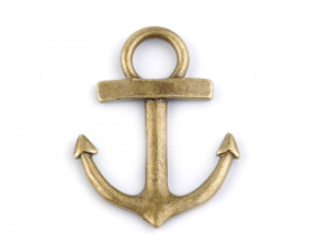 Přívěsek kotva 23x29 mm