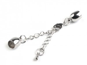 Karabinka s prodlužovacím řetízkem a koncovkami