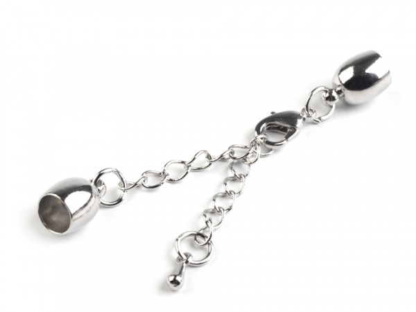 Karabinka s prodlužovacím řetízkem a koncovkami