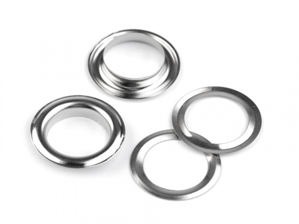 Průchodky s podložkou Ø18 mm na koženou galanterii 2. jakost