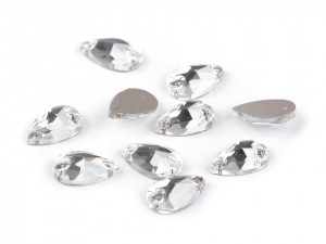 Broušené kamínky kapky našívací