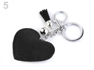 Přívěsek na kabelku / klíče srdce